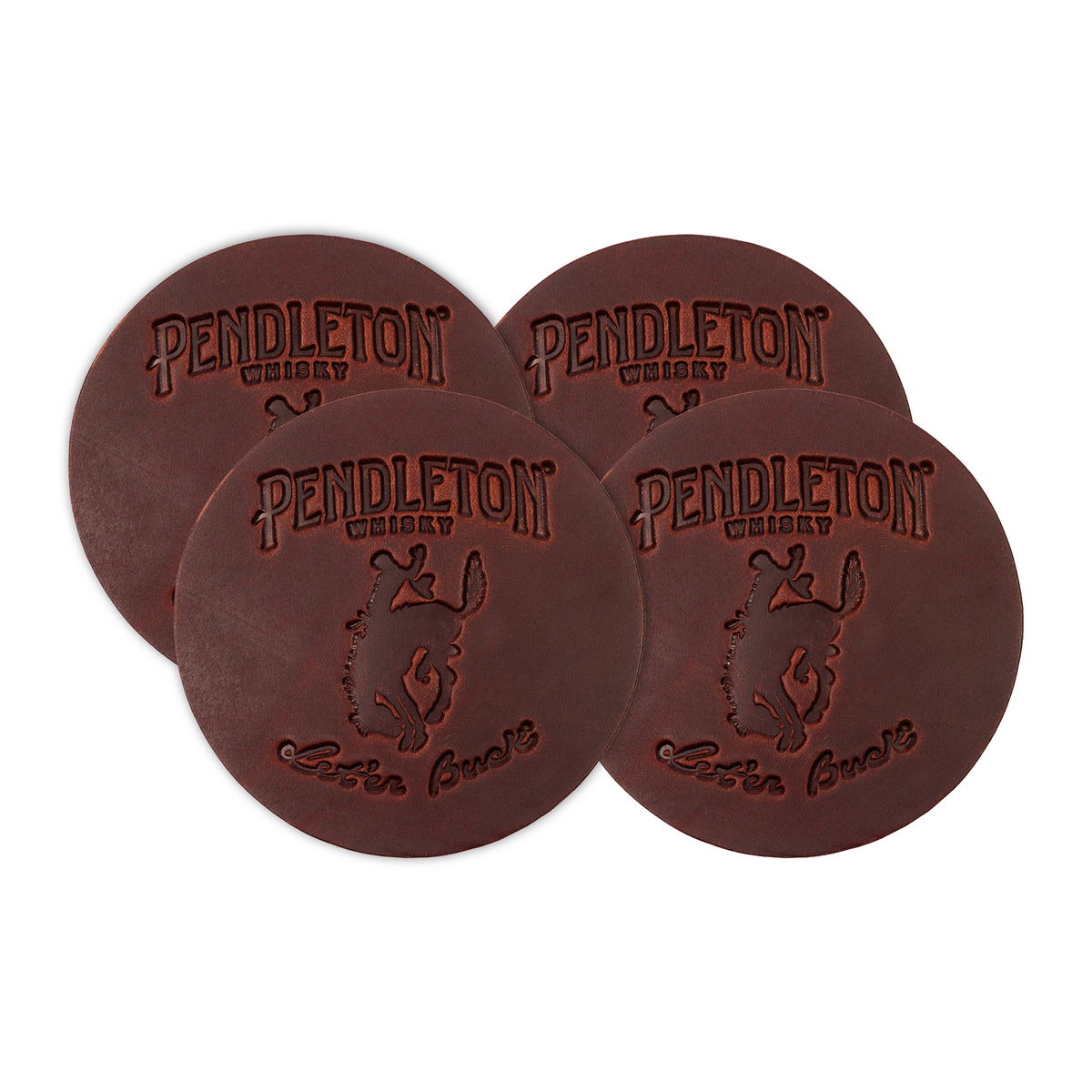 Fine Leather Coaster Set of 4
