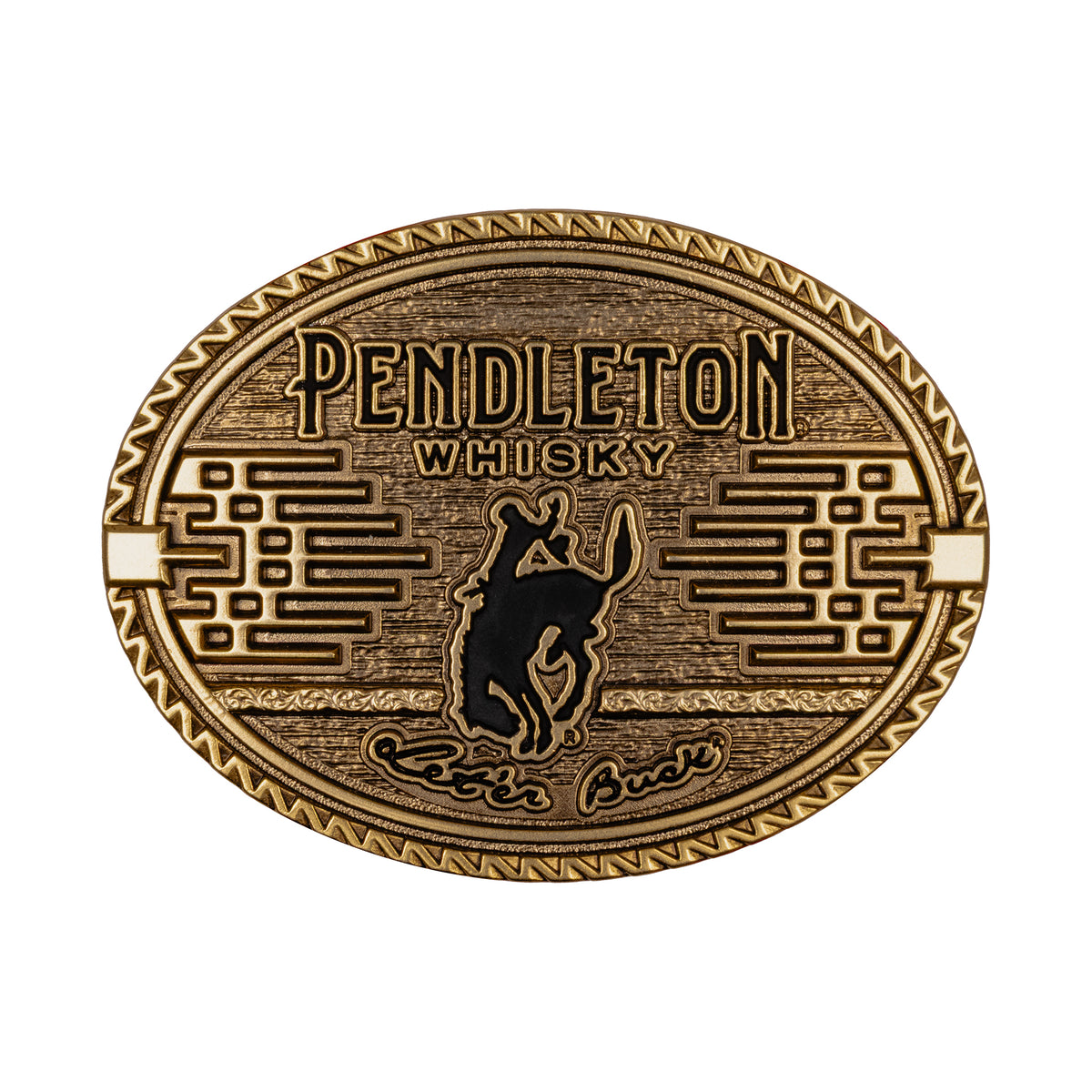 Front image of the 2026 Pendleton Whisky Belt Buckle