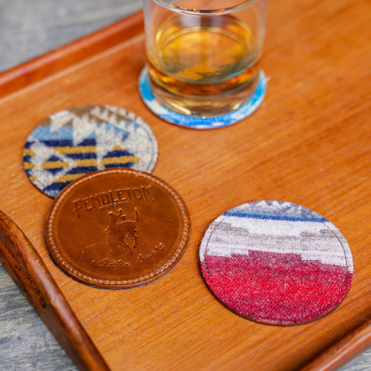 Leather & Wool Coasters