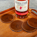 Leather & Wool Coasters