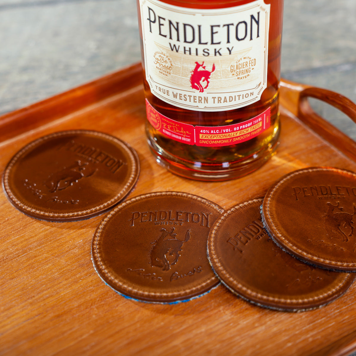 Leather & Wool Coasters