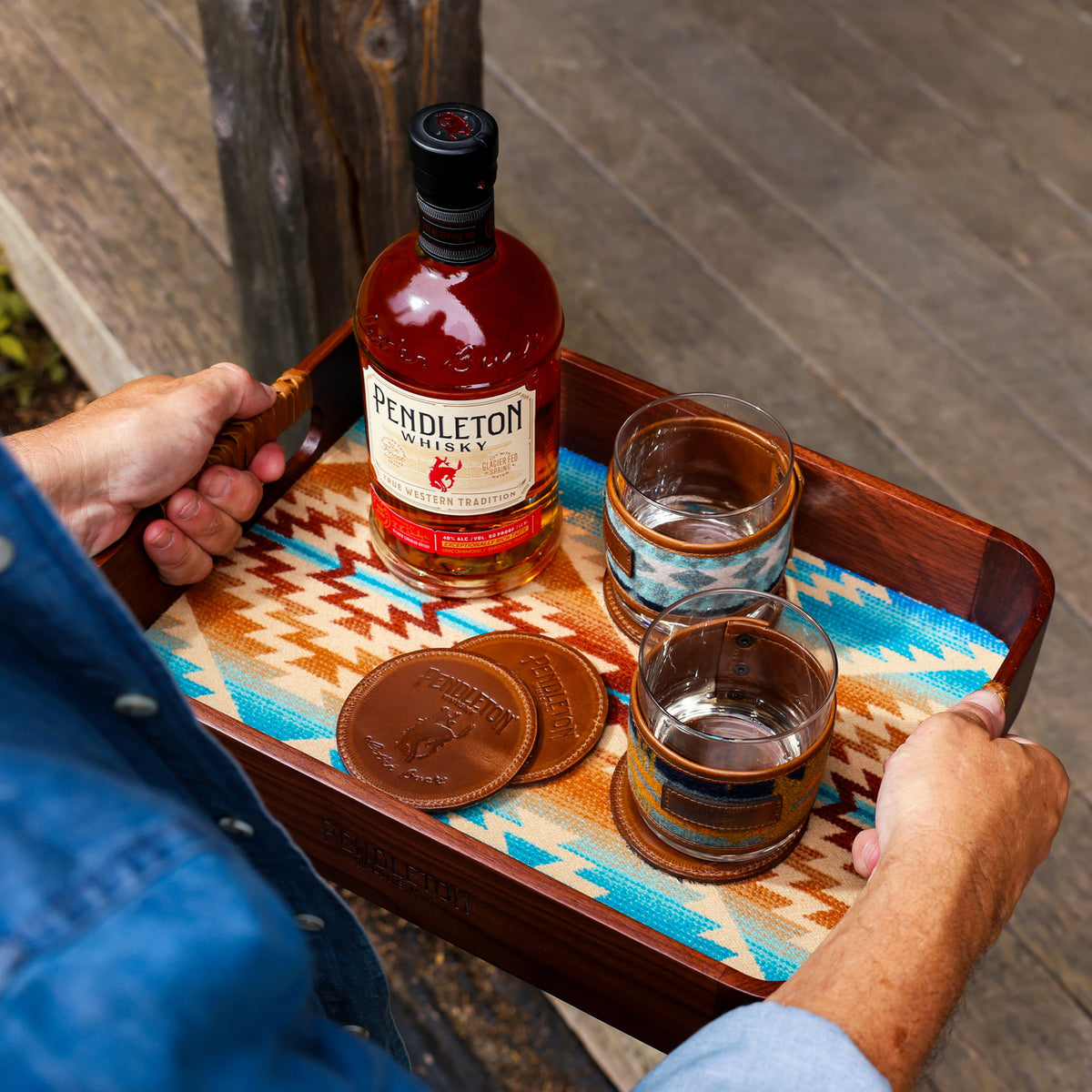 Wood & Wool Bar Tray