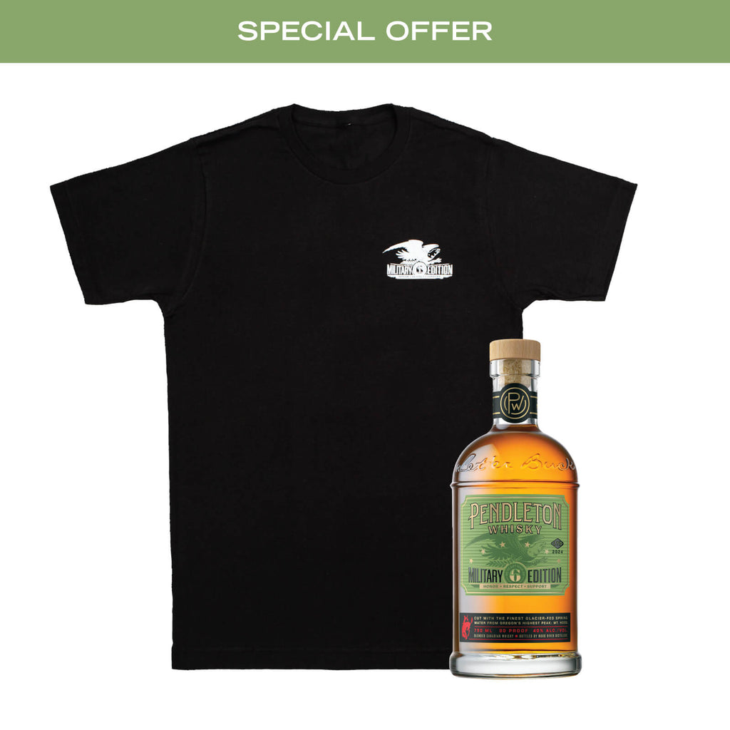 Pendleton® Whisky Military Edition Bottle and T-Shirt