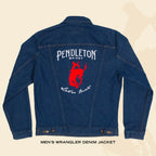 Men's Wrangler Denim Jacket with embroidered Pendleton® Whisky logo
