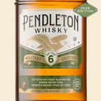 Pendleton® Whisky 2026 Military Edition bottle label with bald eagle and Got Your 6 illustration