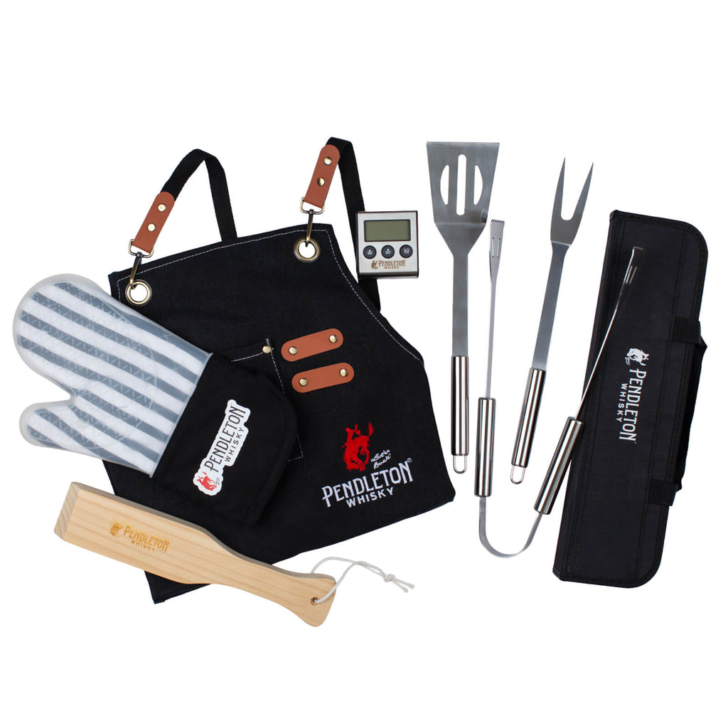 Pendleton® Whisky Deluxe BBQ Grill Kit