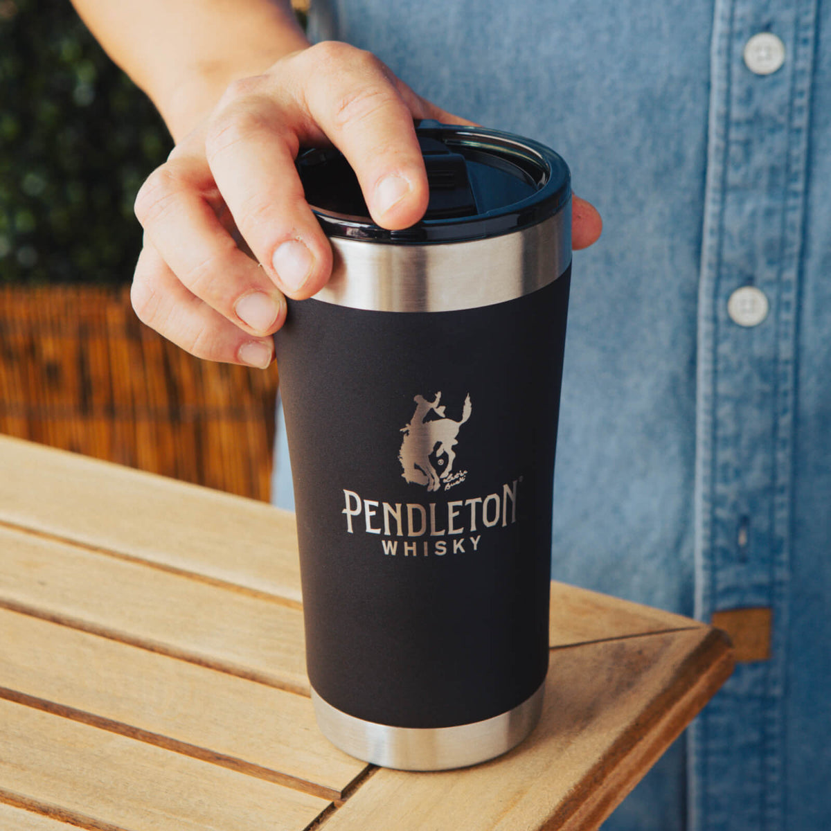 Pendleton® Whisky Black Stainless Steel Insulated Tumbler