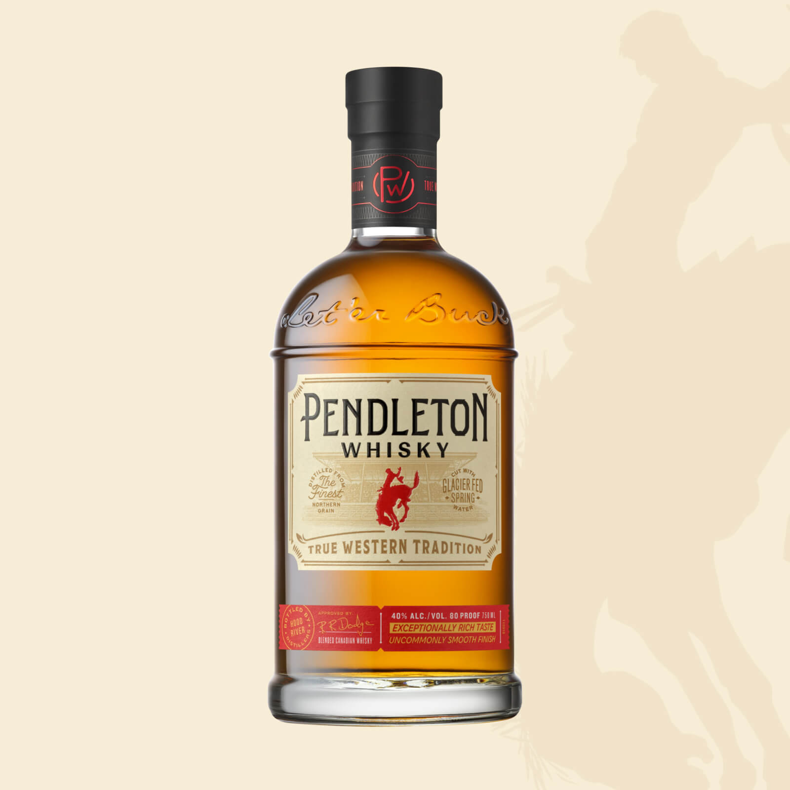 Pendleton® Whisky Original Bottle on cream background