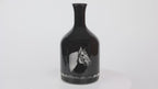 Horse Head Black Glass Decanter
