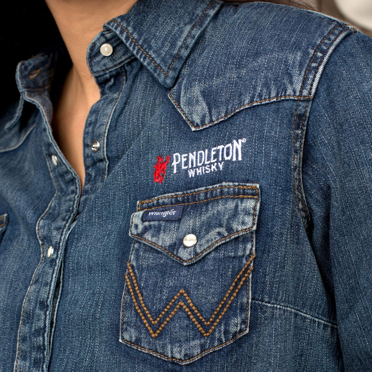 Womens Denim Wrangler Shirt