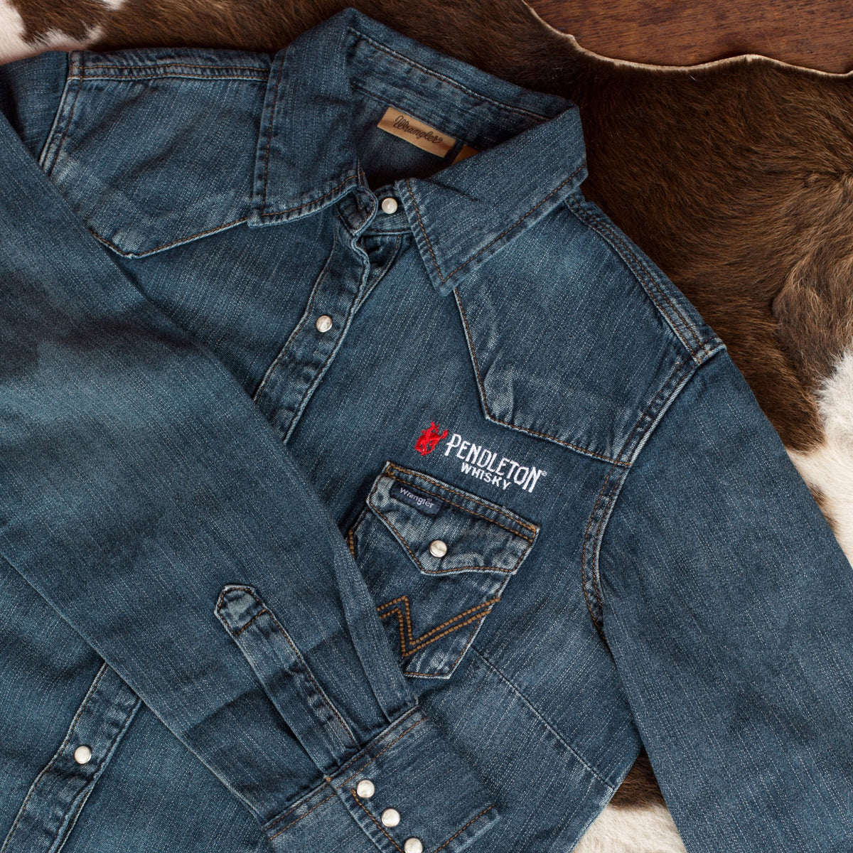 Mens Long Sleeve Denim Button Down