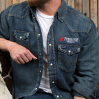 Mens Long Sleeve Denim Button Down