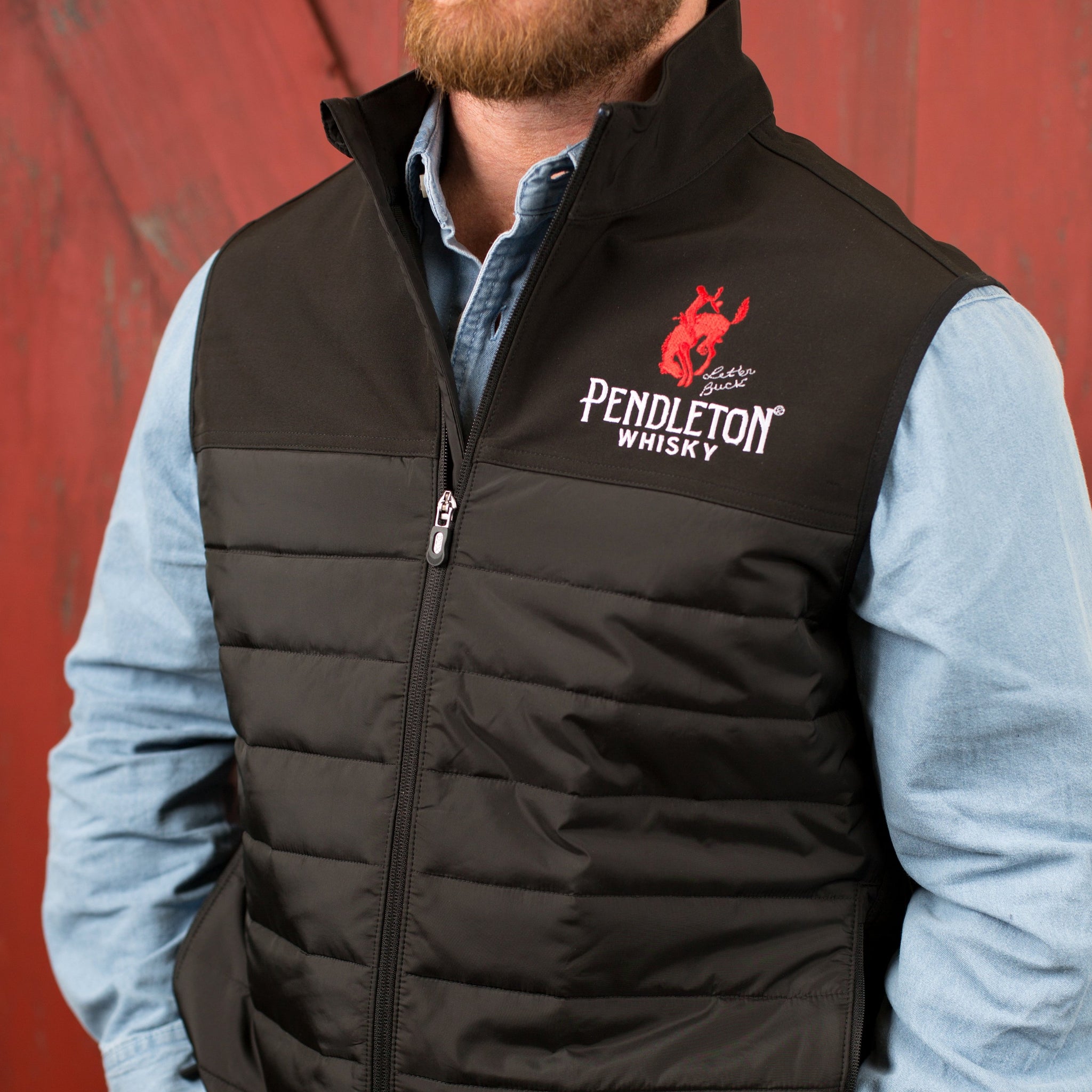 Mens Puffer Vest – Pendleton Whisky - Main Image