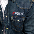 Mens Long Sleeve Denim Button Down
