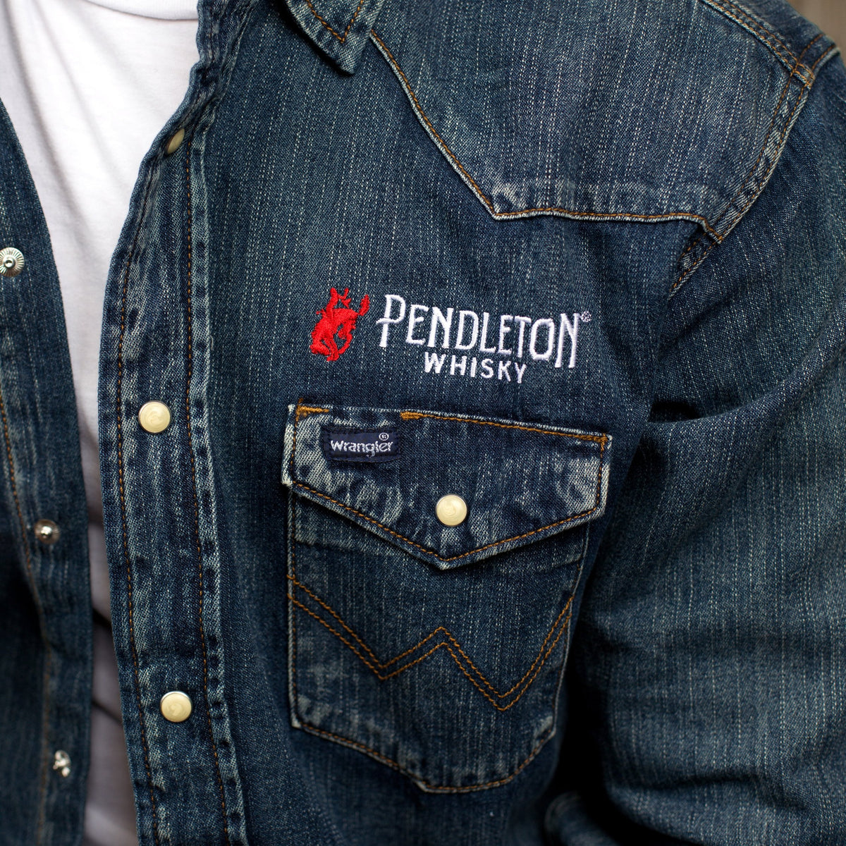Mens Long Sleeve Denim Button Down