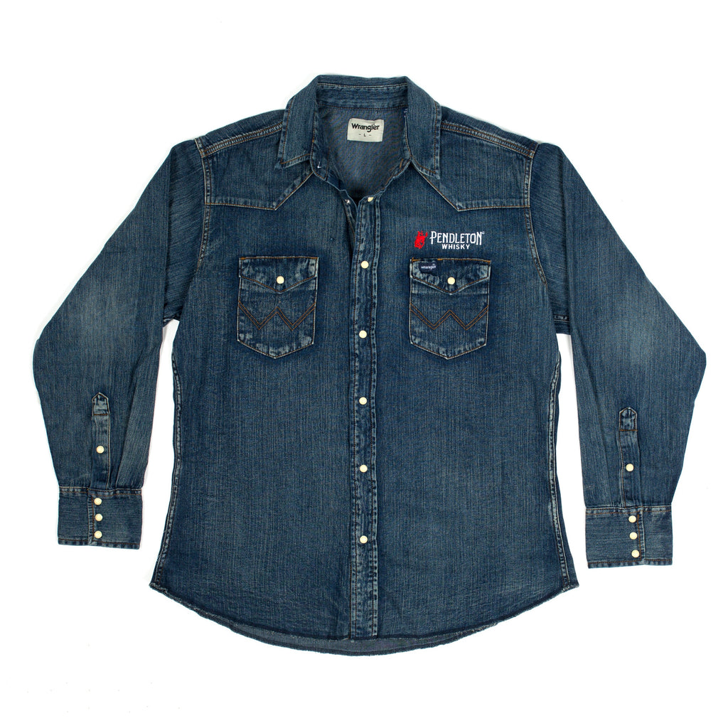 Mens Long Sleeve Denim Button Down