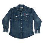 Mens Long Sleeve Denim Button Down