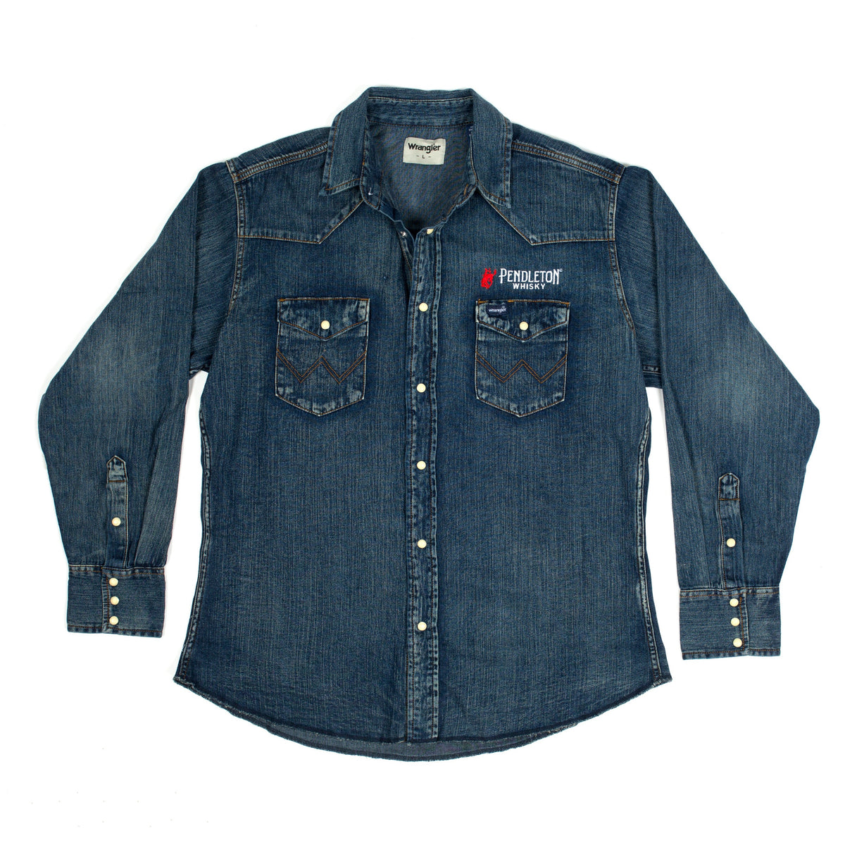 Mens Long Sleeve Denim Button Down