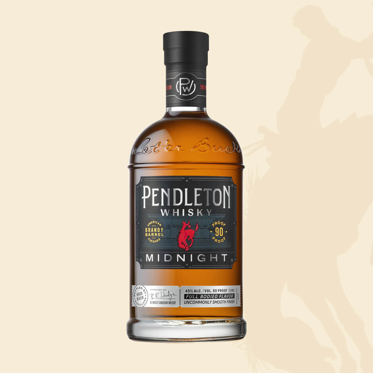 Bottle of Pendleton Whisky Midnight